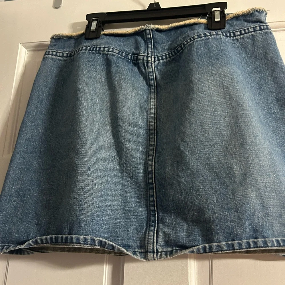 🌿🛍️J. Crew Blue Denim Mini Skirt size 6